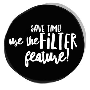 Save yourself scrolling & use filters!